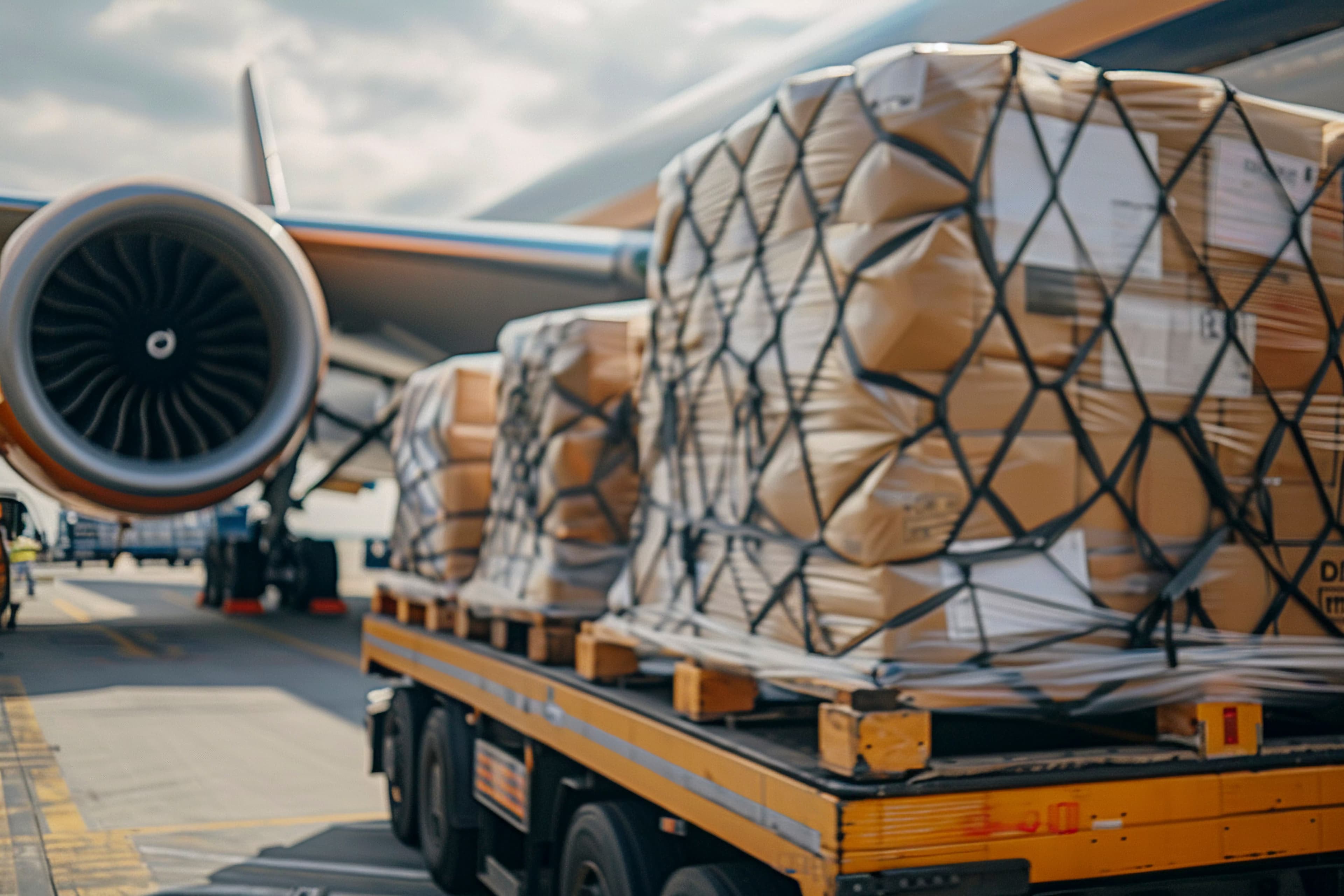 Air Freight service - Express international air cargo with real-time tracking, customs clearance support, and time-critical delivery options.